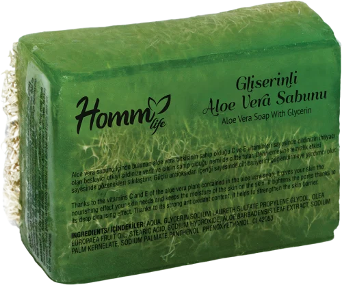 HOMM LIFE GLİSERİNLİ ALOE VERA SABUNU 130 GR
